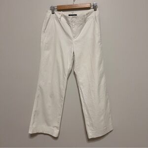 Lauren Ralph Lauren Women’s 4P white cropped wide leg pants preppy office READ
